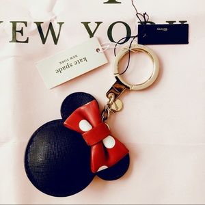 NWT Kate Spade x Minnie Mouse Key Fob/Key chain